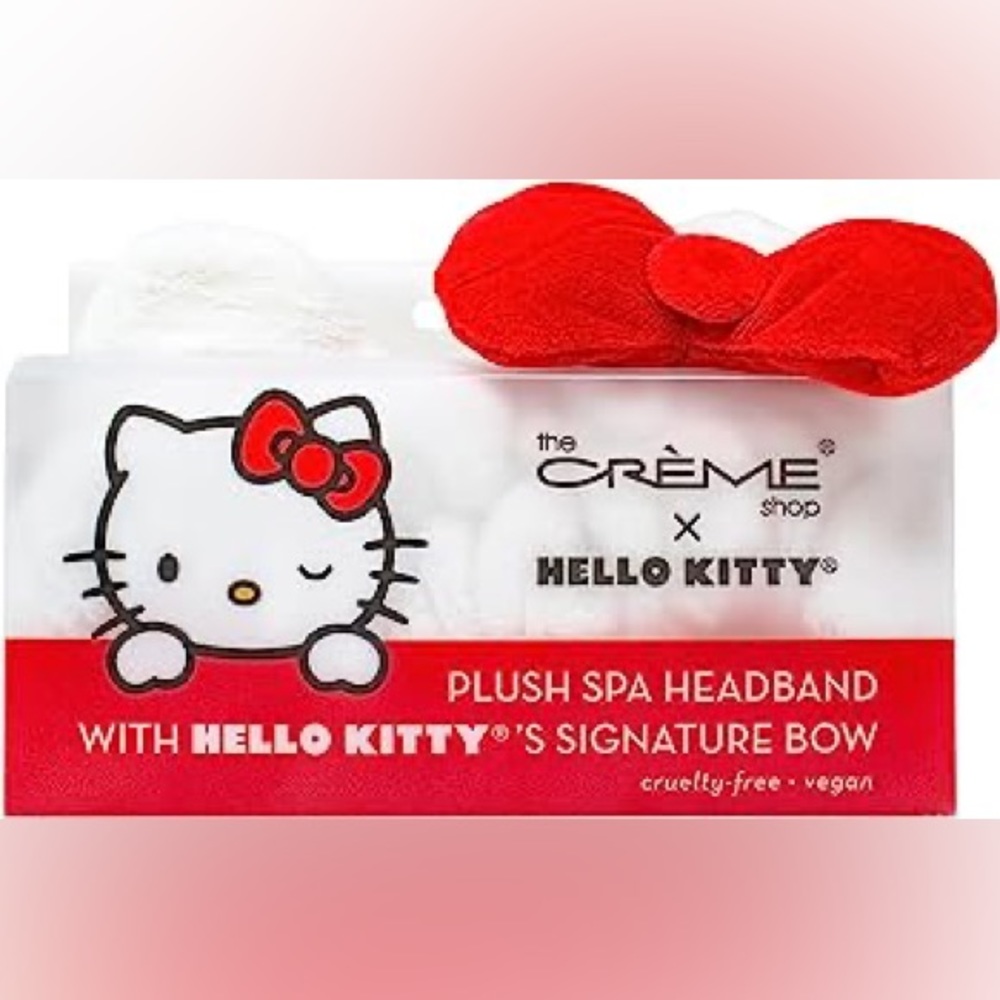 Sanrio Plush Spa Headband with Hello Kitty's Signature Bow